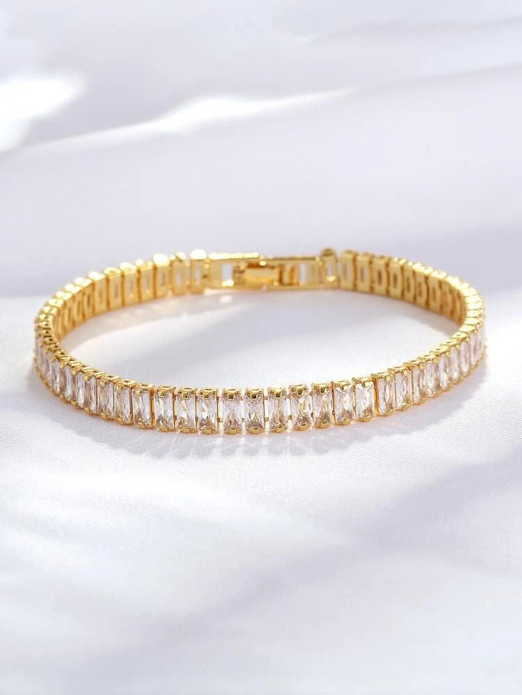 Classic Tennis Bracelet - Golden Brick