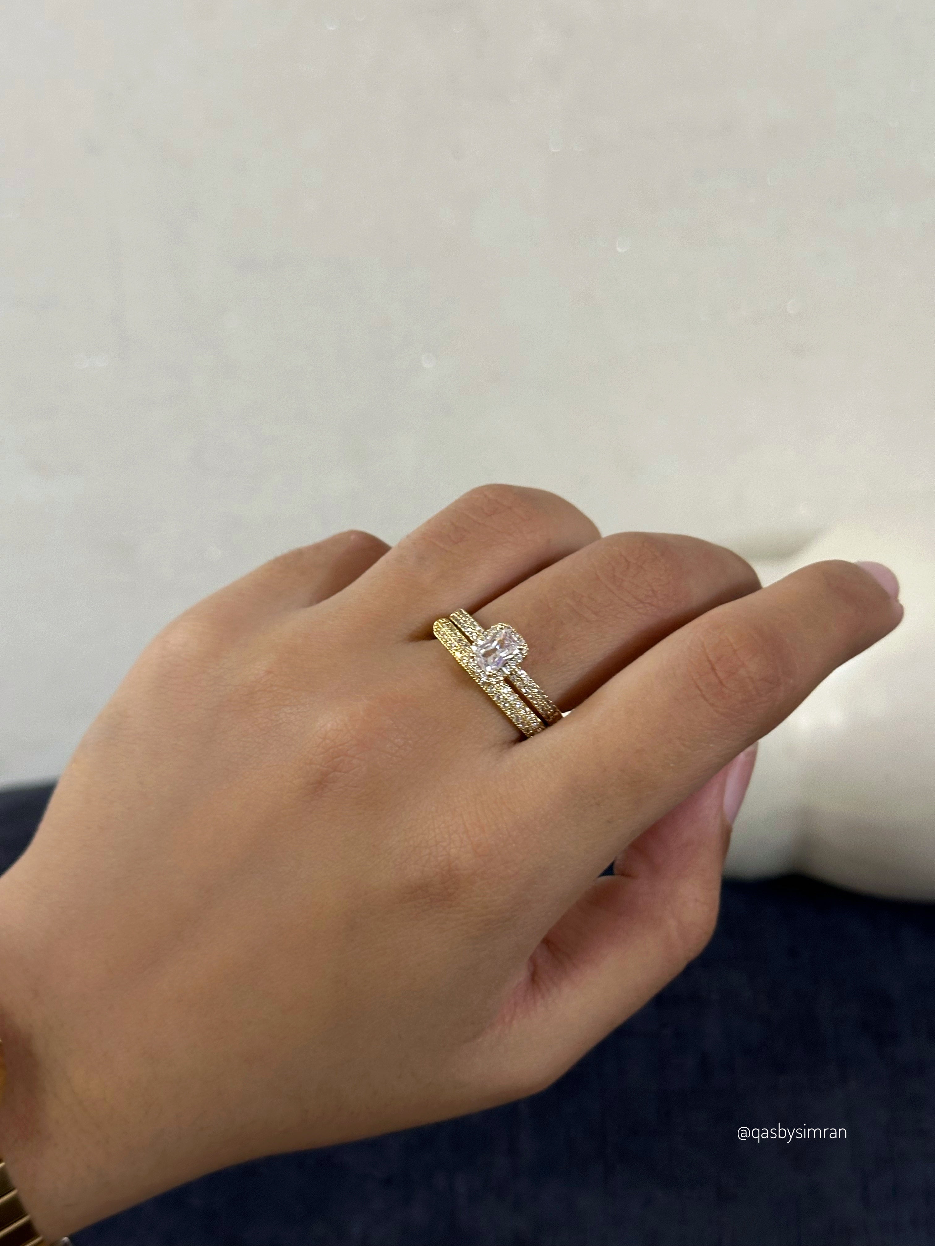 Helena Promise Ring Stack