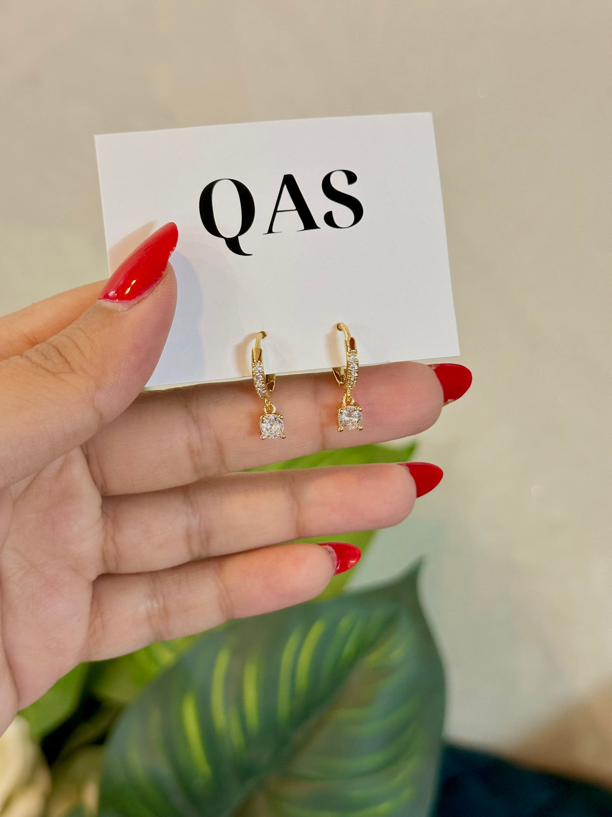 Halo Drop Earrings