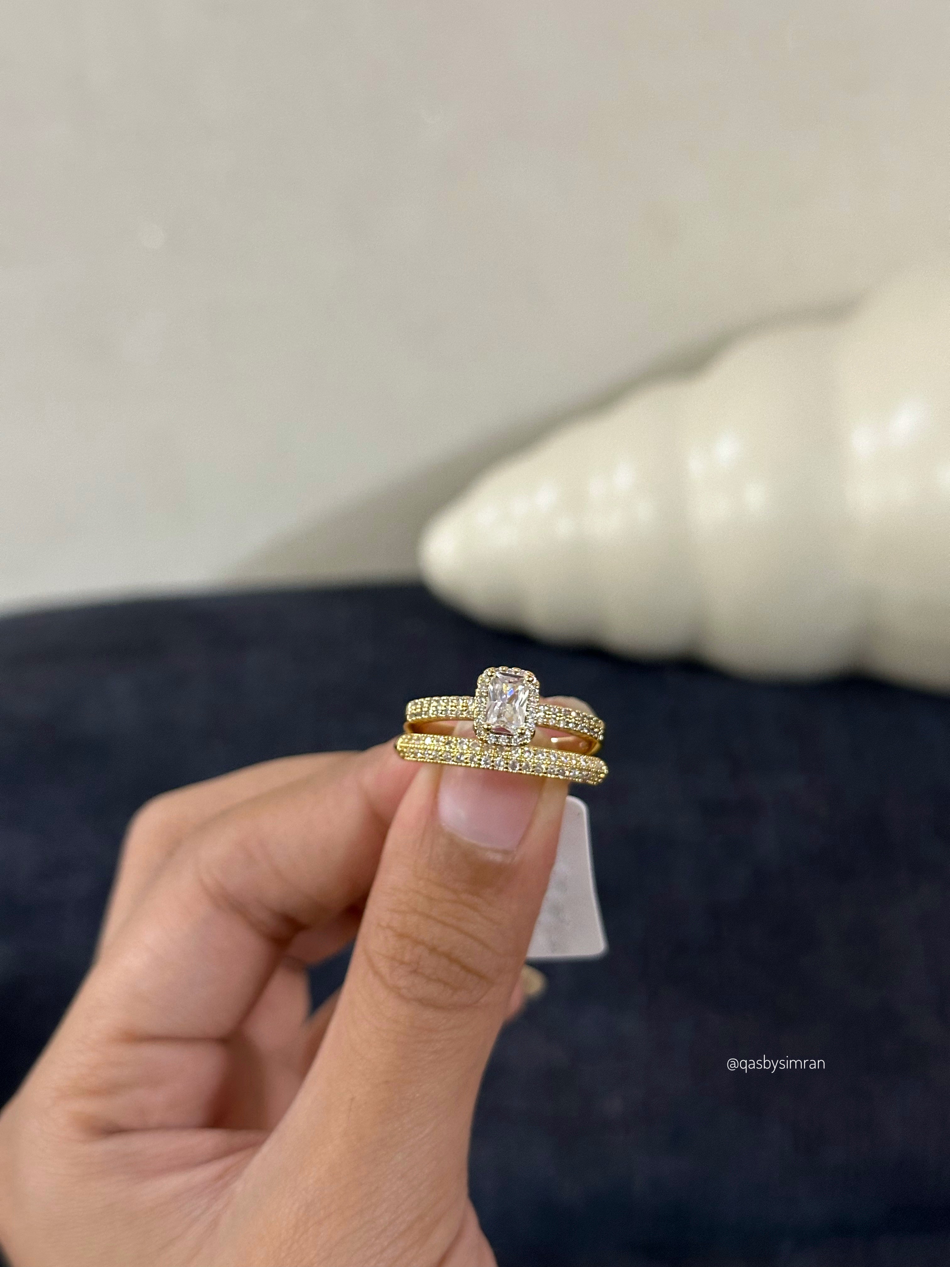 Helena Promise Ring Stack