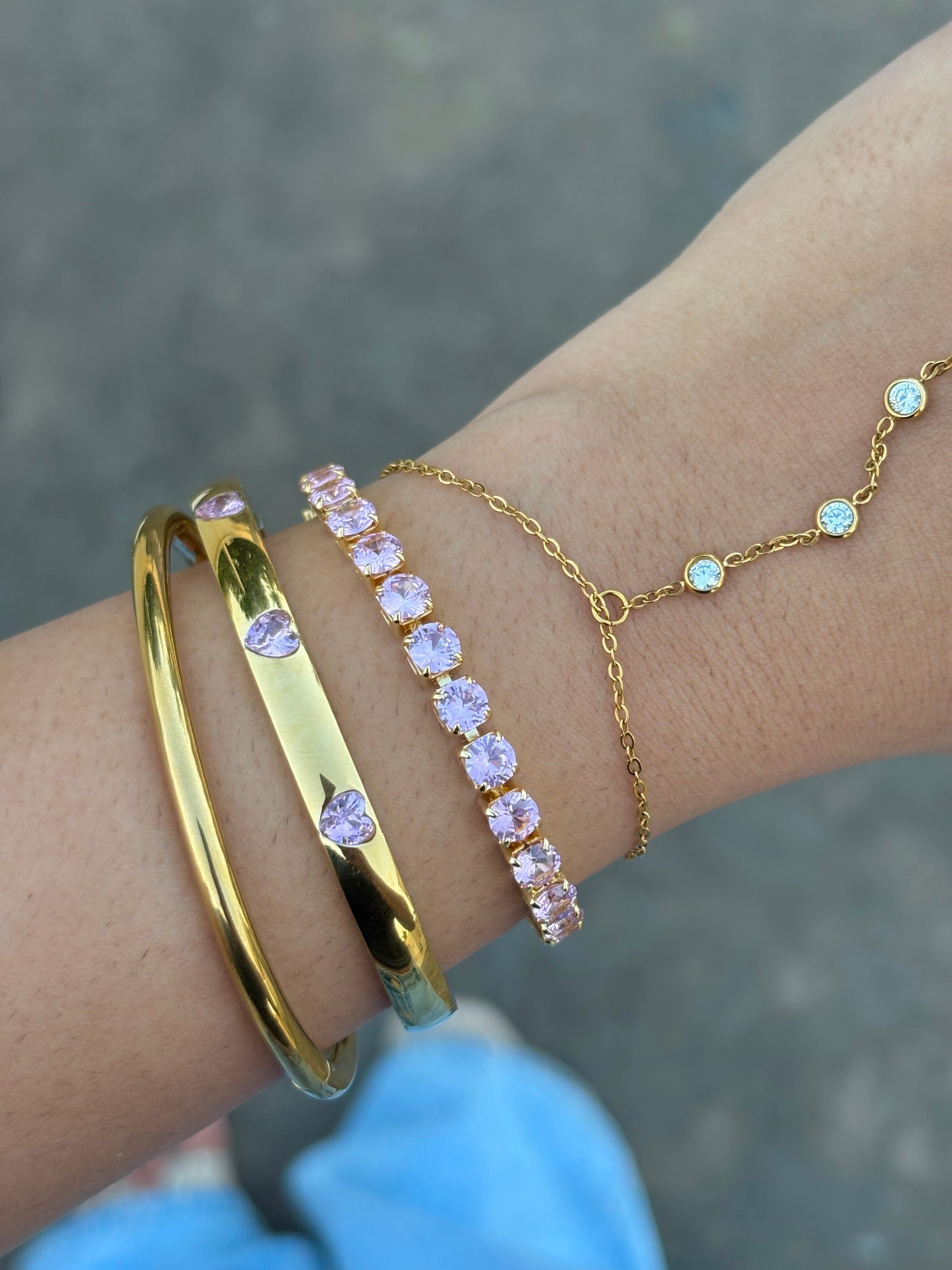 Diana Pink Please Tennis Bracelet