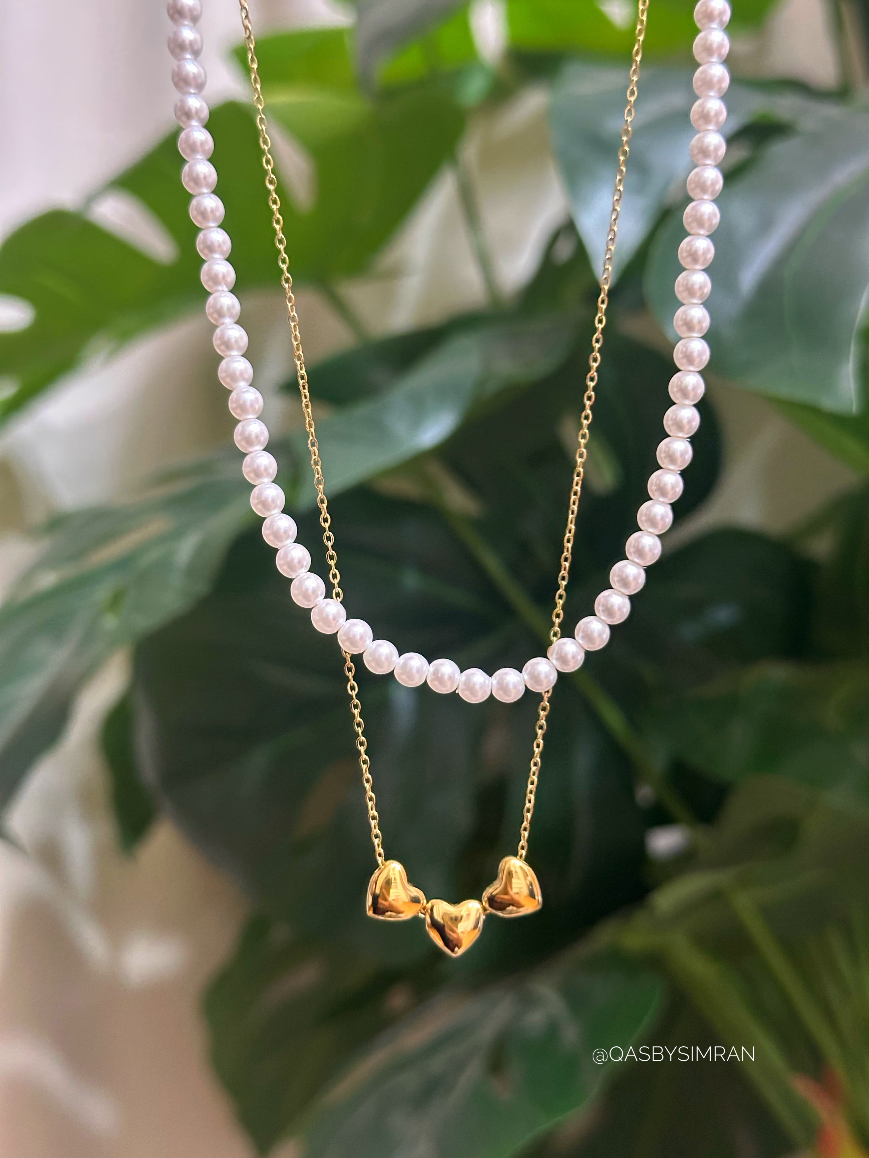 Pearl Amour Necklace Set