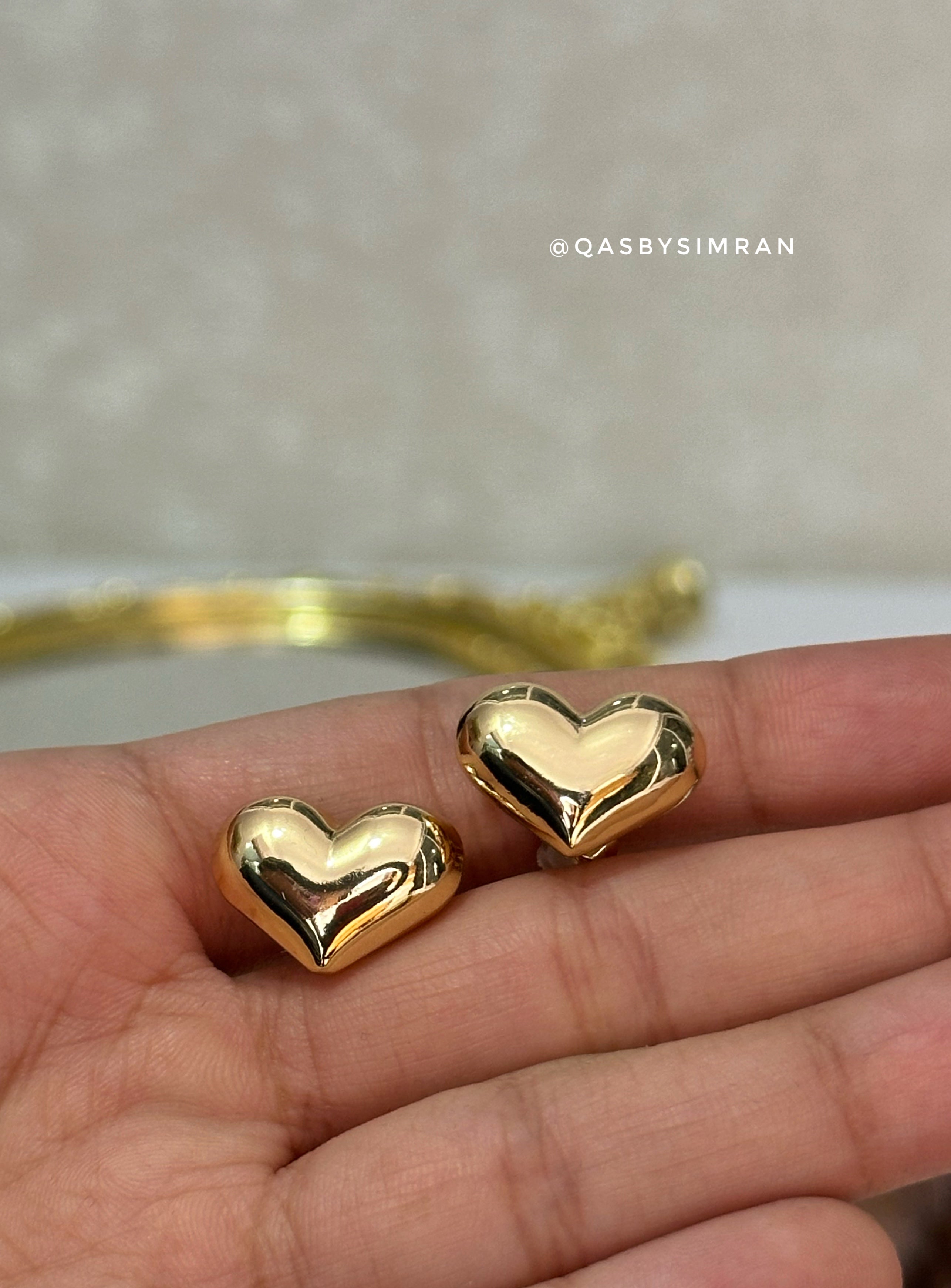 Statement Heart Studs