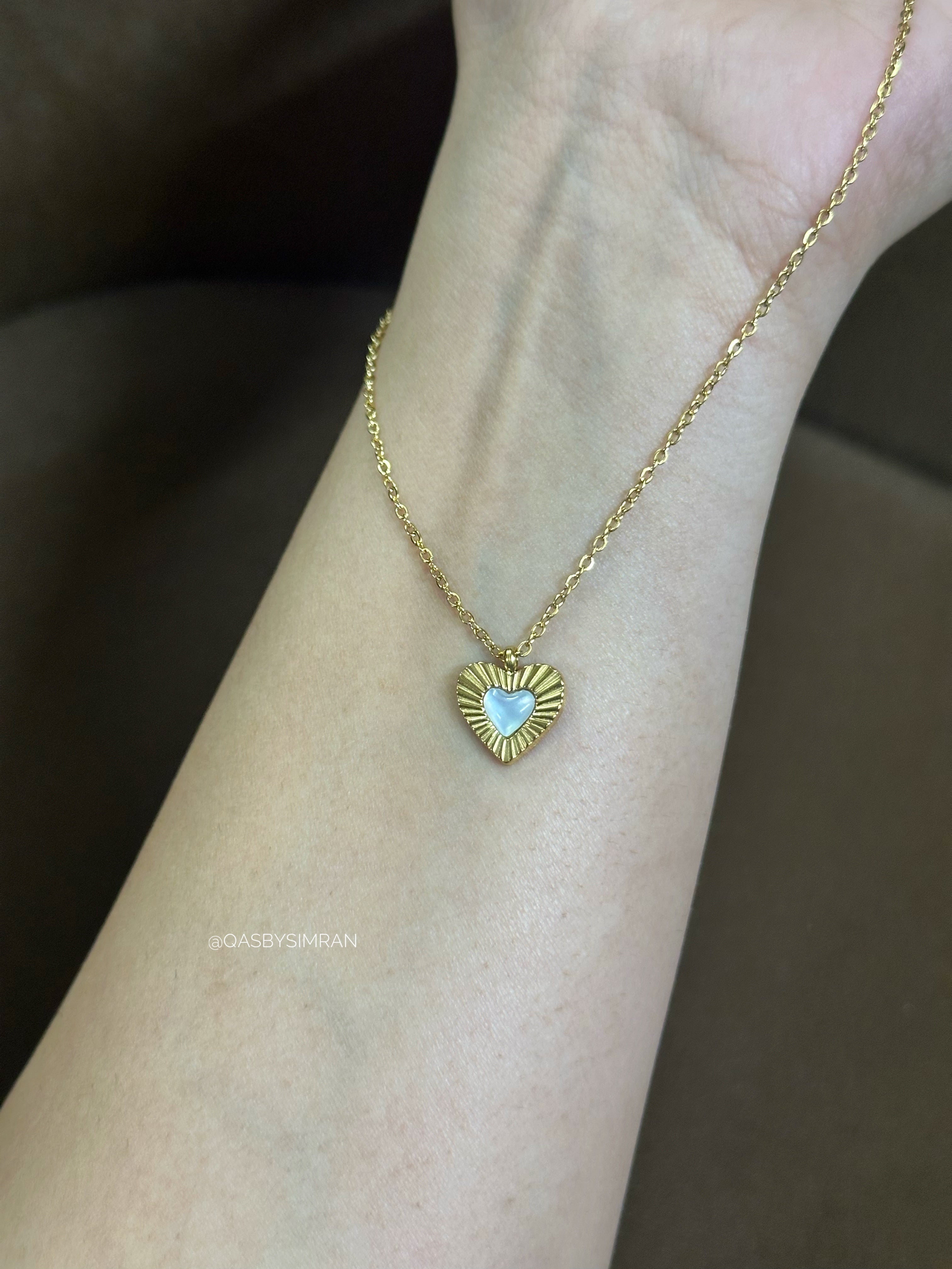 Maria Heart Necklace