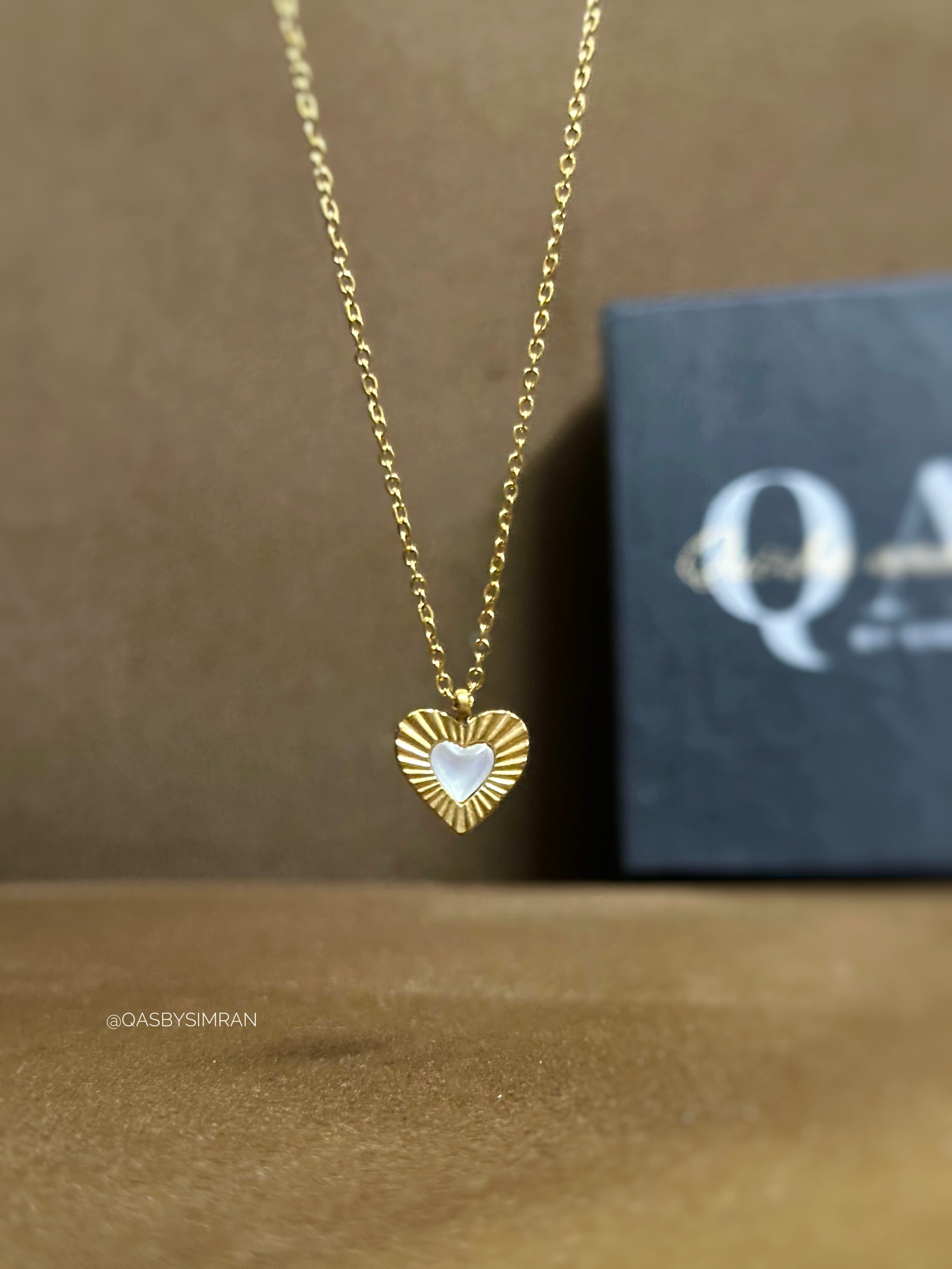 Maria Heart Necklace