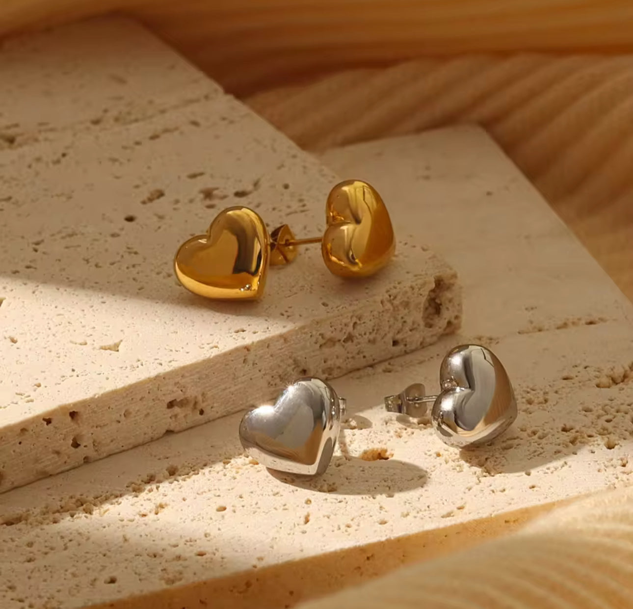 Mini Heart Studs
