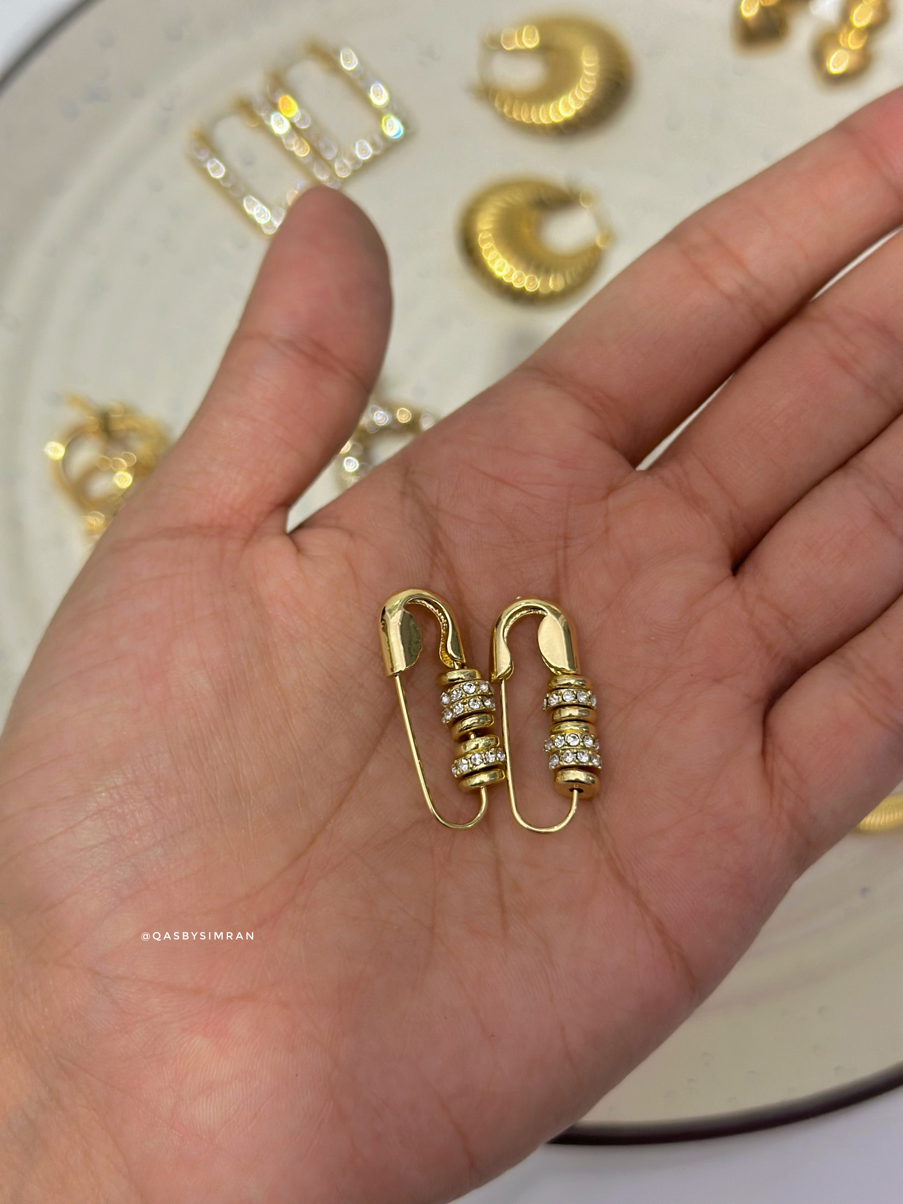 Safety Pin Earrings