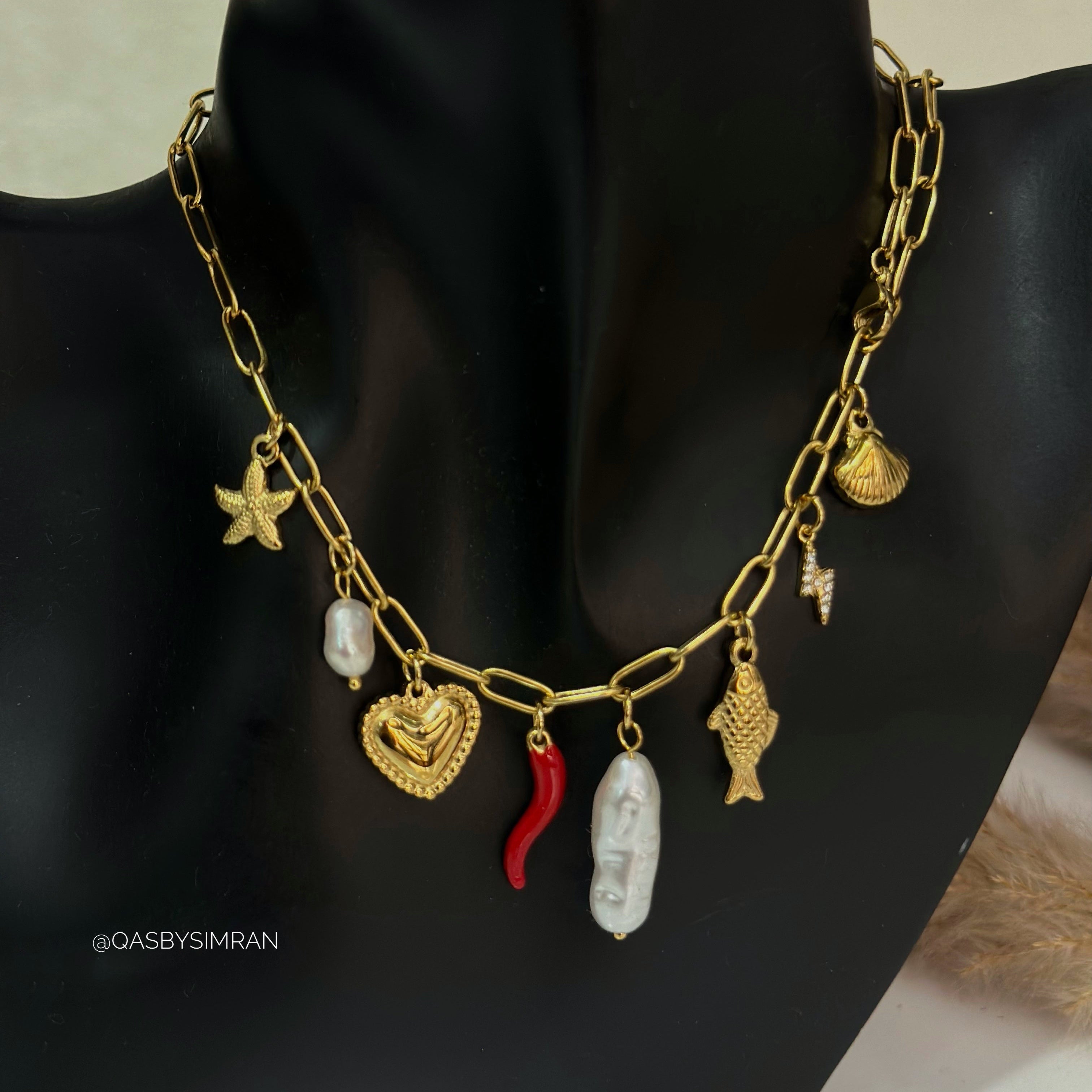 Chillie Multi Charm Necklace