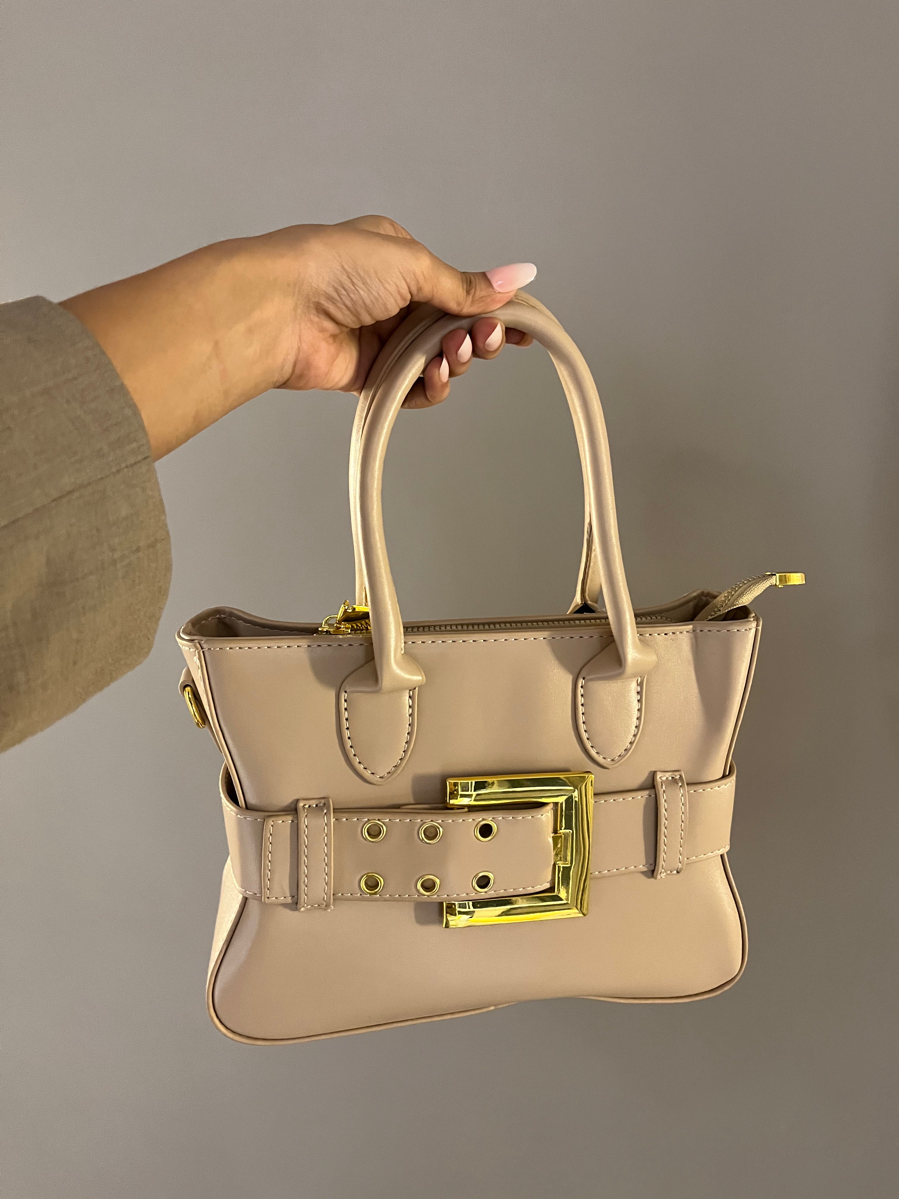 Issadora Structured Bag (Classic Beige)