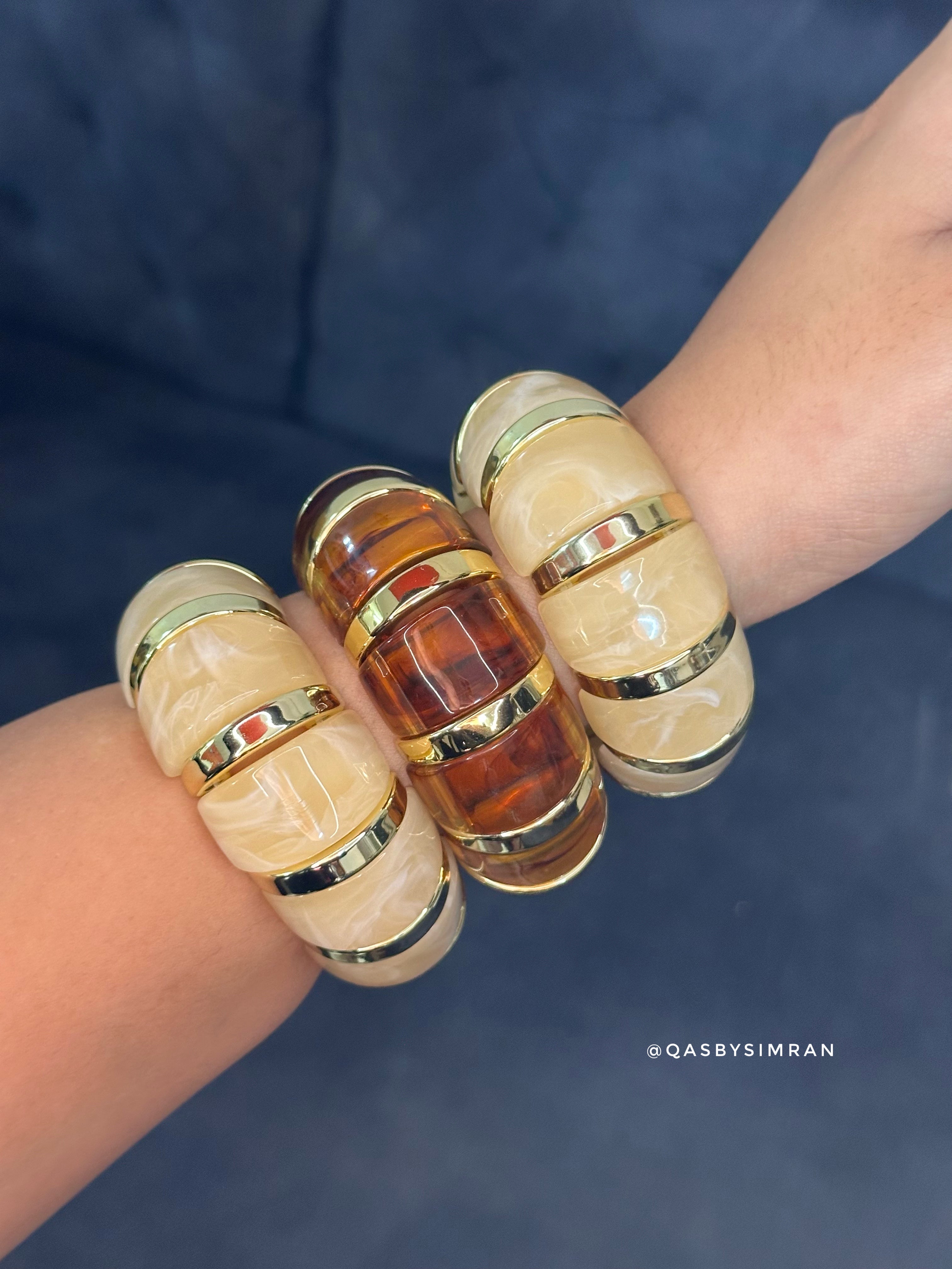 Combo Set of 3 - Resin Statement Bangles