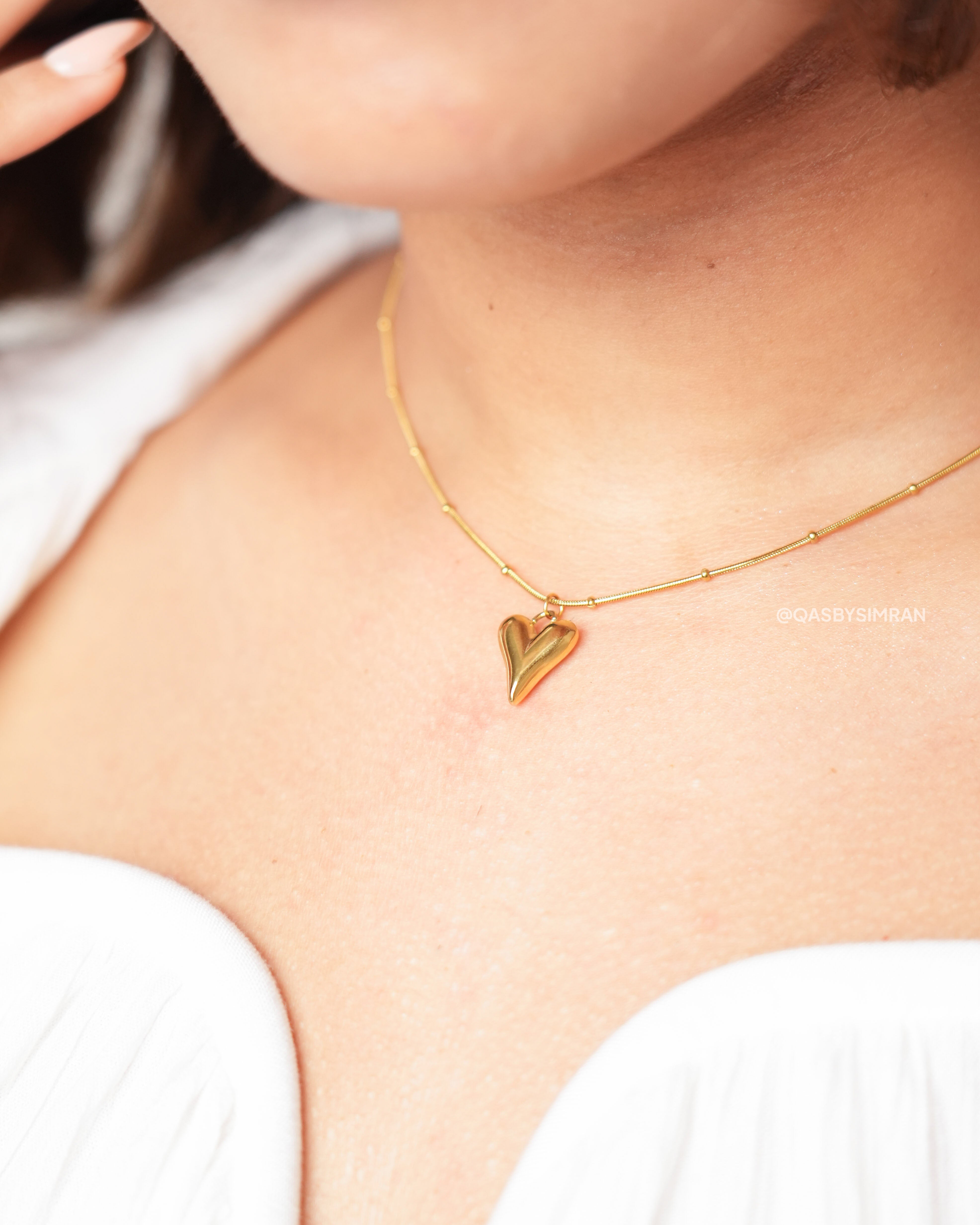 Golden Heart Girlie Jewellery Combo