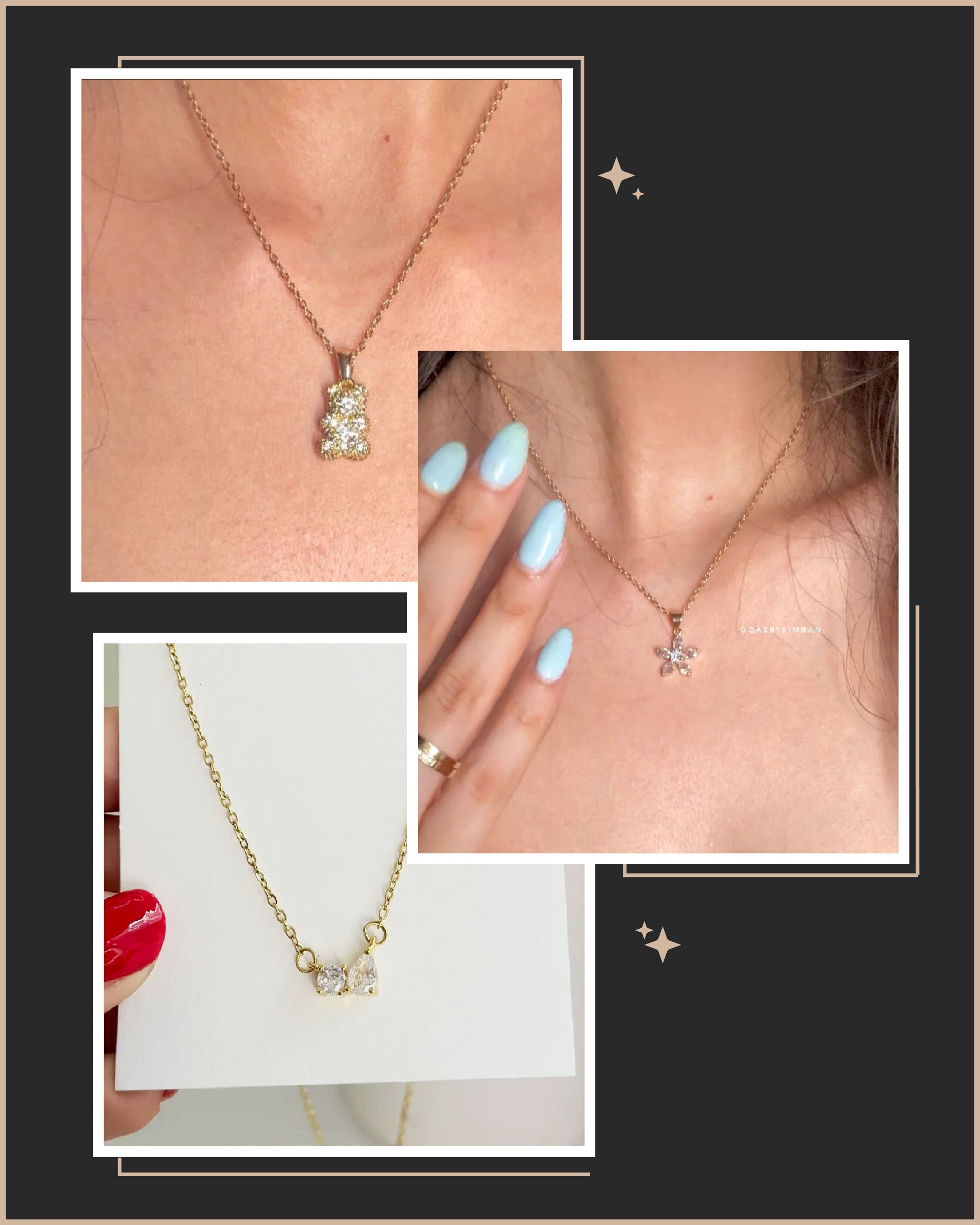 Teddy Necklace + Layla Necklace + Zoe Necklace